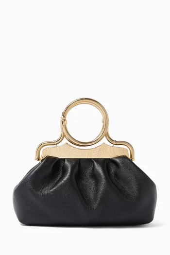Bangle Clutch in Leather