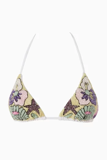 قطعة بيكيني علوية تاليا مطرزة