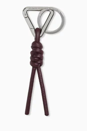 Triangle Key Ring in Nappa