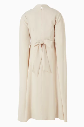 Cowl-neck Flared Dress