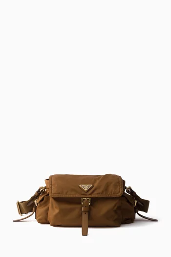 Medium Explore Shoulder Bag in Re-Nylon