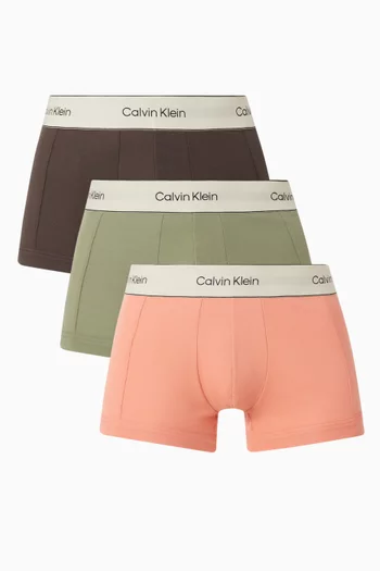 Logo Trunks in Cotton, Set of 3
