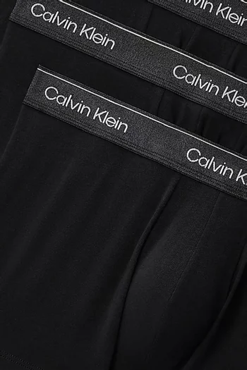 Logo Trunks in Stretch Cotton, Set of 3