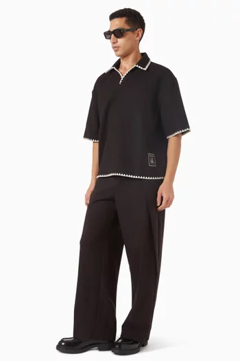 تي شيرت بولو ليني بقصة مربعة