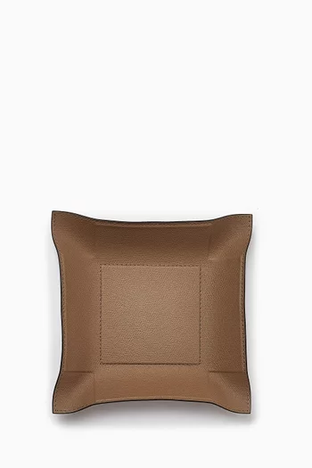 Medium Jack Valet Square Tray in Leather