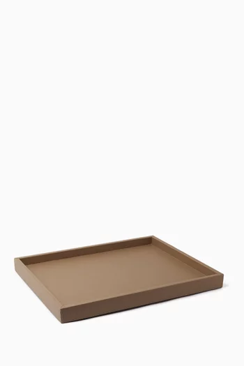 Medium Osvaldo Tray in Leather
