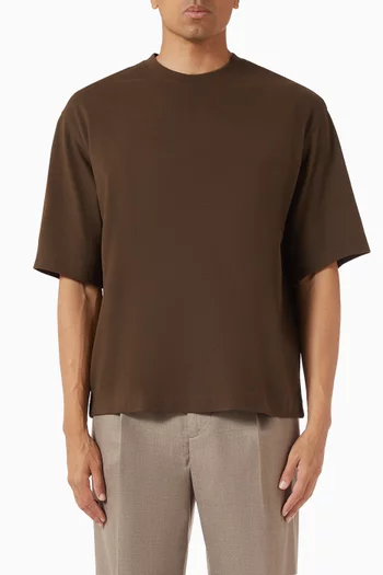 Logan O-neck Logo T-shirt in Cotton