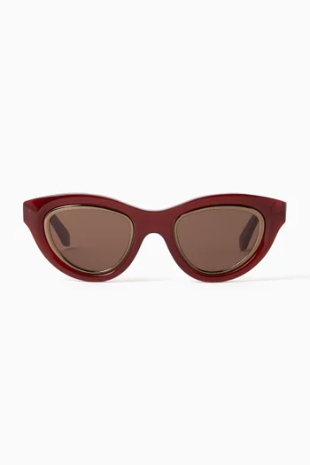 Mini Anagram Cat-eye Sunglasses in Acetate