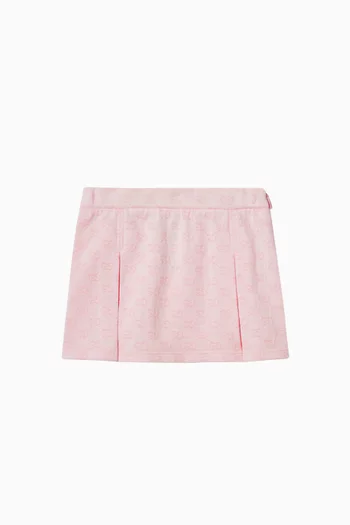 GG Skirt in Cotton Piqué