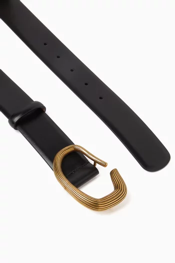 Santa Fe Belt in Calfskin Leather