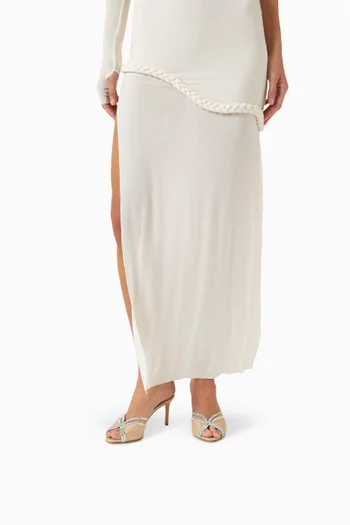 Wild Aurora 75 Mules in Raffia