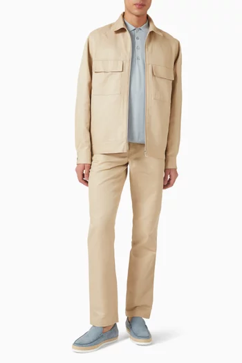 Zebra Logo Polo Shirt in Cotton