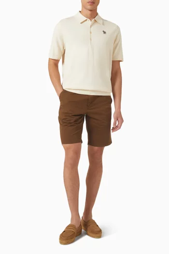 Zebra Logo Polo Shirt in Cotton