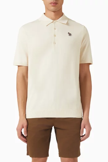 Zebra Logo Polo Shirt in Cotton