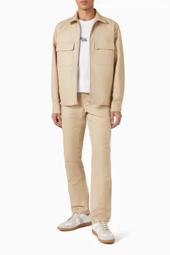 Zip Overshirt in Cotton & Linen