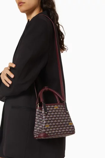 Double Battle 19 Tote Bag in Scale Canvas