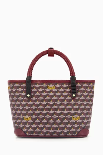 Double Battle 19 Tote Bag in Scale Canvas