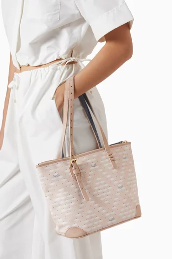 Daily Battle 27 Tote Bag in Bistrot Canvas & Leather