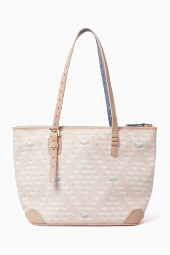 Daily Battle 27 Tote Bag in Bistrot Canvas & Leather
