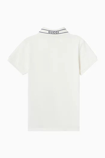 تي شيرت بولو بشعار الماركة قطن