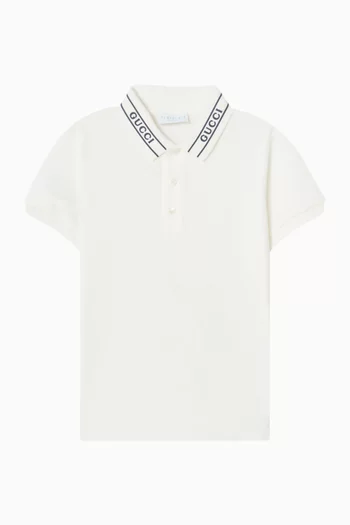 تي شيرت بولو بشعار الماركة قطن