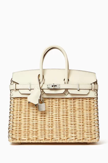 حقيبة بيركين 25 بيكنيك جلد سويفت وخوص اوسير غير مستعملة