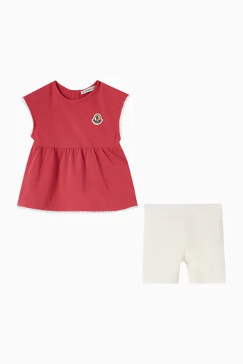 Top & Leggings Set in Cotton-blend