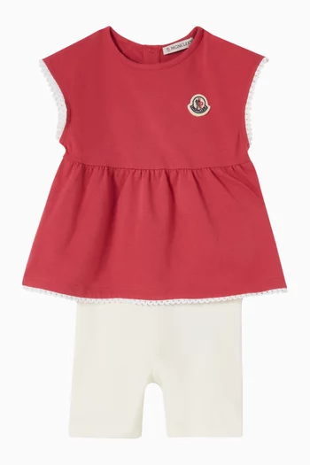 Top & Leggings Set in Cotton-blend