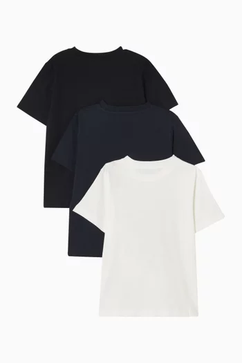 Monogram T-shirt in Cotton, Set of 3