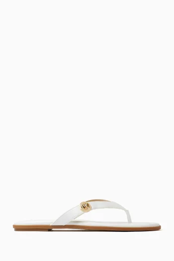 حذاء مفتوح إيرين بسيور بنمط ثونغ جلد