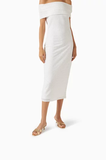 حذاء مفتوح كاسيدي بكعب 50 مم جلد لامع