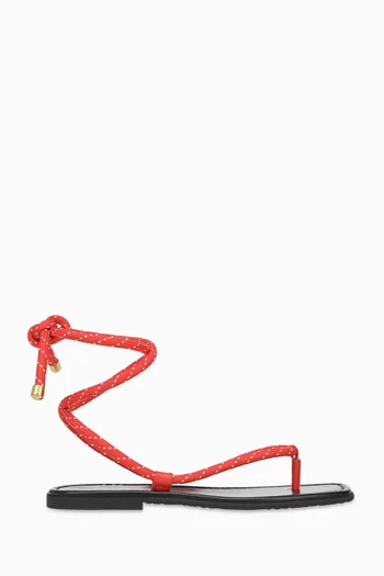 صندل كامينا بسيور حبل جلد