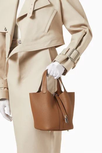 Unused Picotin 18 Bag in Clemence Leather