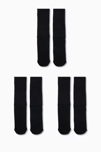 طقم جوارب بشعار الماركة، 3 قطع