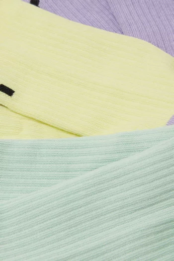 طقم جوارب بشعار الماركة، 3 قطع