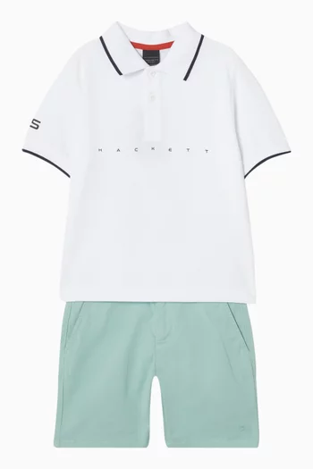 Colour-block Polo Shirt