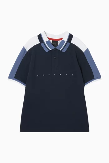 Colour-block Polo Shirt