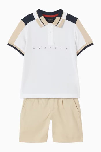 Colour-block Polo Shirt