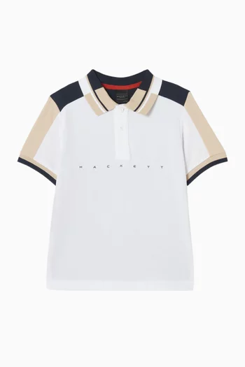 Colour-block Polo Shirt