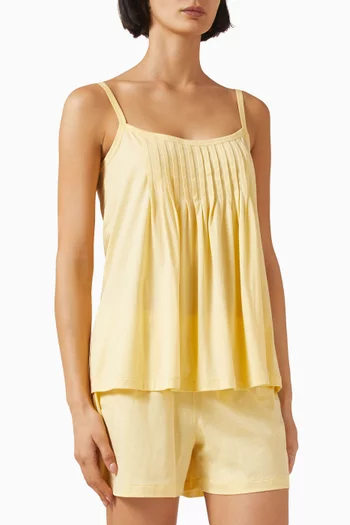 Top & Shorts Pyjama Set in Pima Cotton