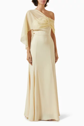 Off-shoulder Maxi Dress