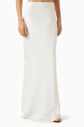 Bias Obie Maxi Skirt in Satin