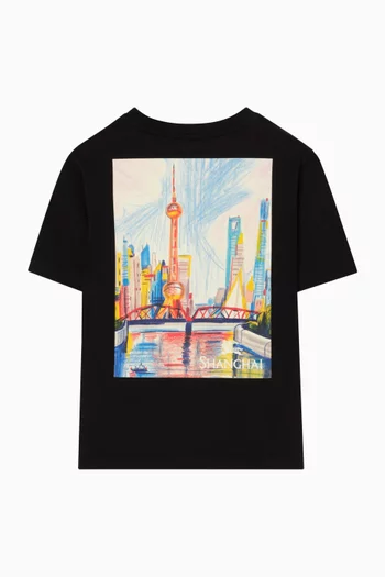 Shanghai Logo T-Shirt in Cotton