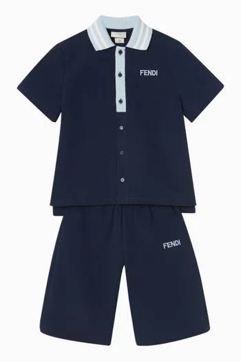 Logo Polo T-shirt in Cotton