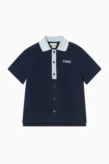 Logo Polo T-shirt in Cotton