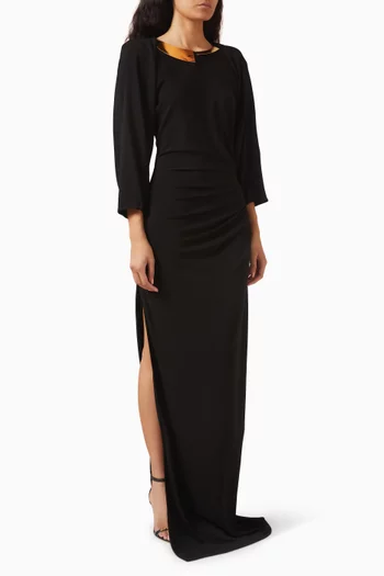 x Pronovias Dobar Maxi Dress in Jersey