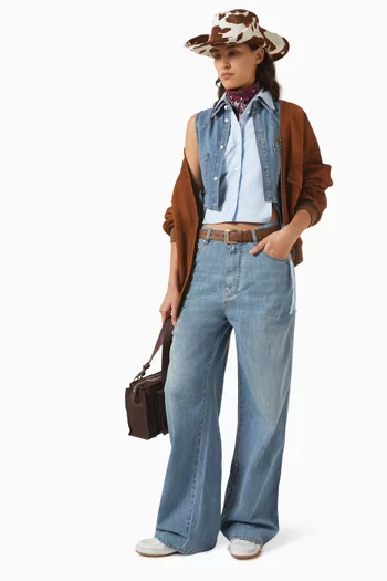 Wide-leg Jeans in Denim