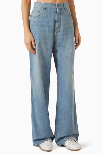 Wide-leg Jeans in Denim
