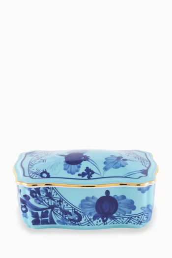 Oriente Italian Rectangular Trinket Box in Porcelain