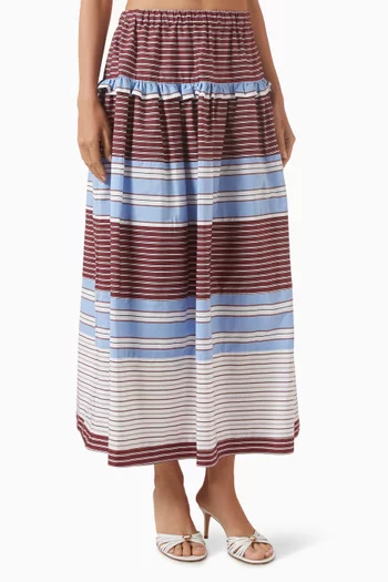 Dolores Striped Skirt